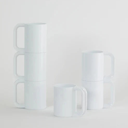 Set de 6 mugs et sous-tasses