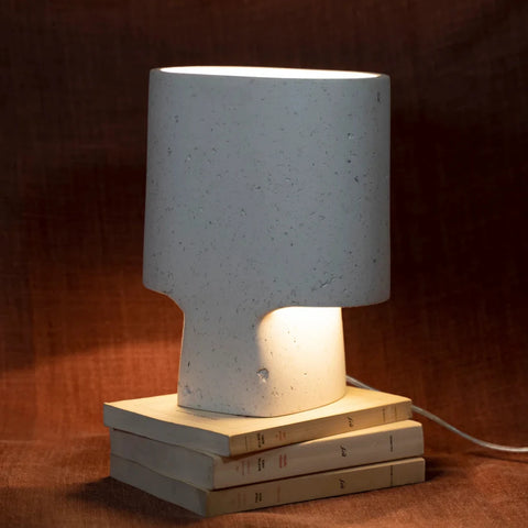 Lampe en papier recyclé