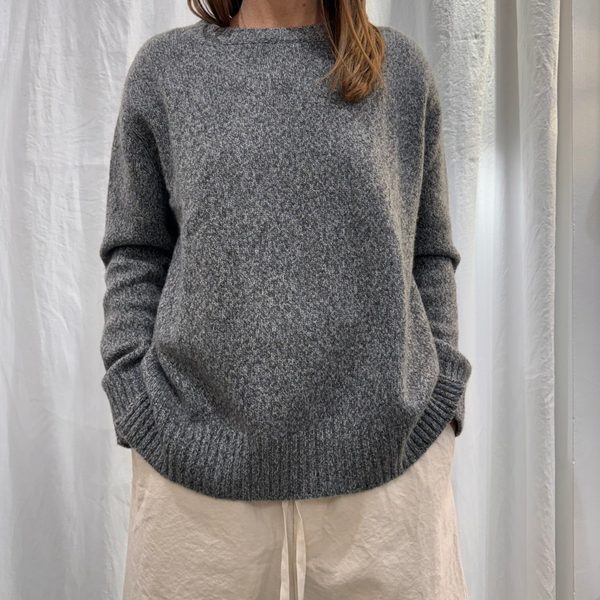 Pull gris chiné