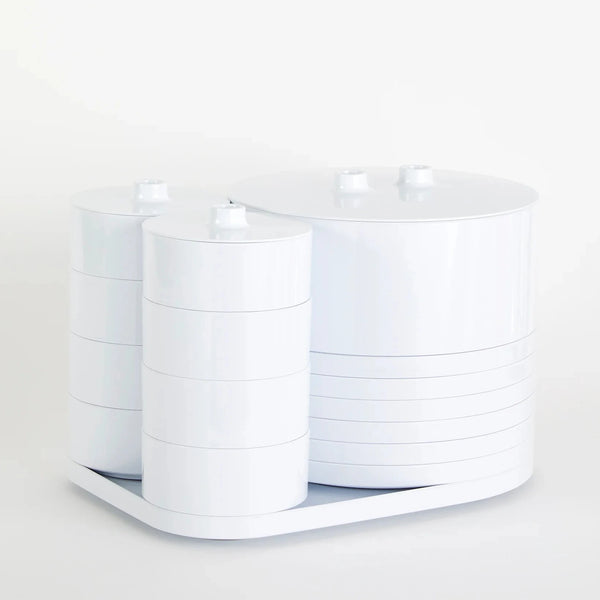 Set de 25 pièces en melamine blanc