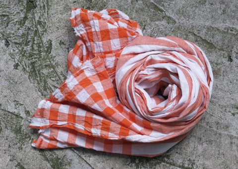 Khadi Textile Orange