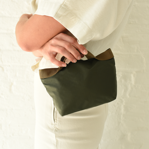 Pochette en nylon - Olive